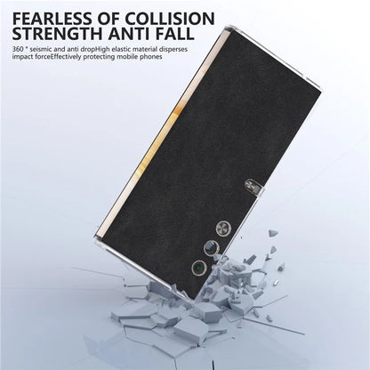 For Honor V Purse Case Clear Edge PU+PC Folding Phone Cover