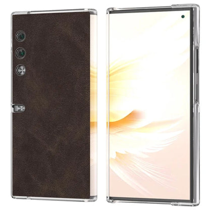 For Honor V Purse Case Clear Edge PU+PC Folding Phone Cover