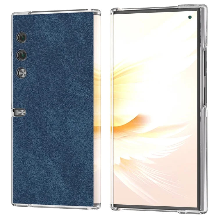 For Honor V Purse Case Clear Edge PU+PC Folding Phone Cover