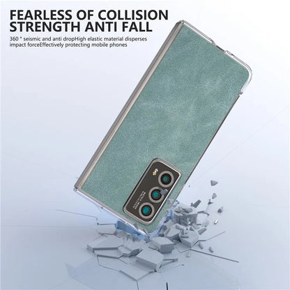 For Honor Magic Vs2 5G Case Clear Edge Leather+PC Protective Slim Cover