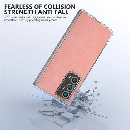 For Honor Magic Vs2 5G Case Clear Edge Leather+PC Protective Slim Cover