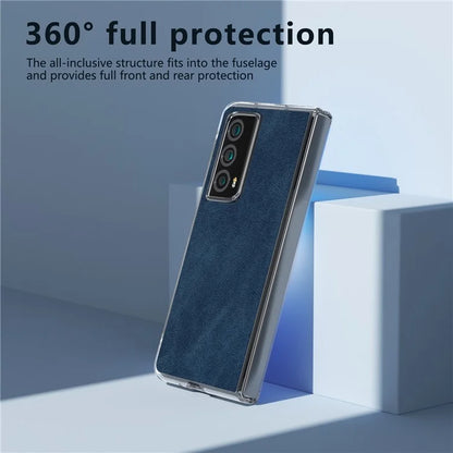 For Honor Magic Vs2 5G Case Clear Edge Leather+PC Protective Slim Cover