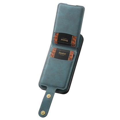 DENIOR D14 For iPhone 14 Pro Max Magnetic Case Card Bag Detachable Leather Phone Back Cover