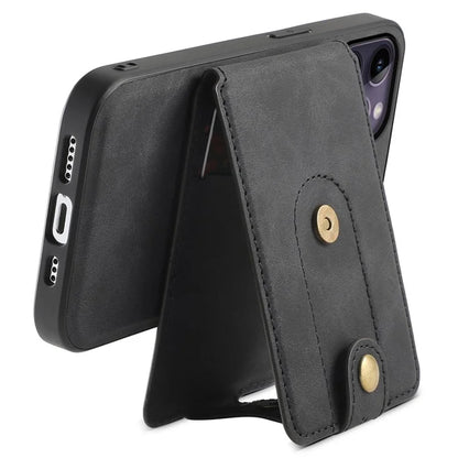 DENIOR D14 For iPhone 14 Pro Max Magnetic Case Card Bag Detachable Leather Phone Back Cover