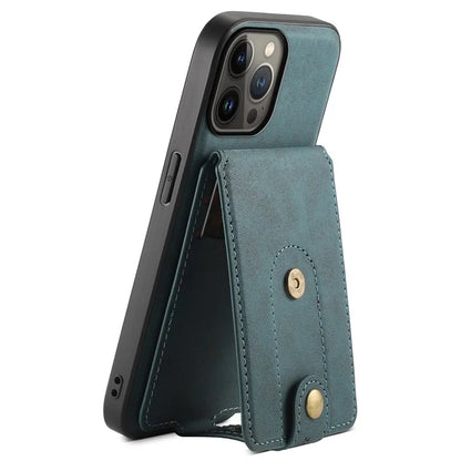 DENIOR D14 For iPhone 13 Pro Max Magnetic Case 2 in 1 Detachable Leather+PC+TPU Phone Cover