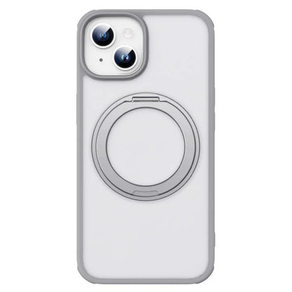 For iPhone 13 / 14 Magnetic Case Ring Kickstand PC+TPU Phone Cover