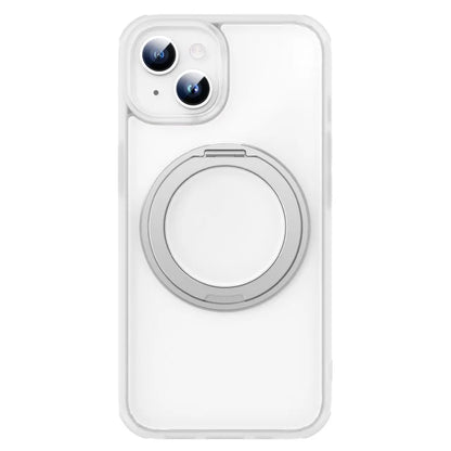 For iPhone 13 / 14 Magnetic Case Ring Kickstand PC+TPU Phone Cover