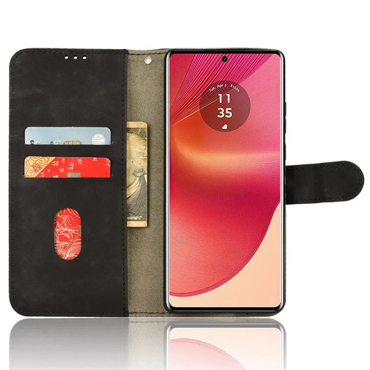 For Motorola Edge 50 Fusion 5G Leather Case Protective Card Slots Wallet Phone Cover