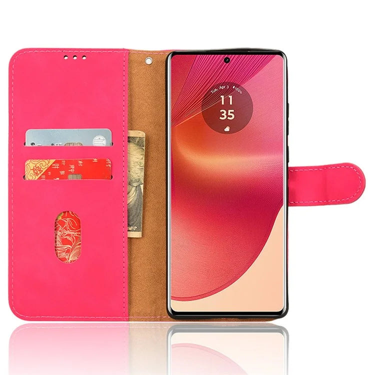 For Motorola Edge 50 Fusion 5G Leather Case Protective Card Slots Wallet Phone Cover