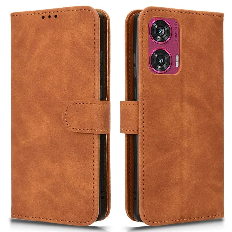 For Motorola Edge 50 Fusion 5G Leather Case Protective Card Slots Wallet Phone Cover