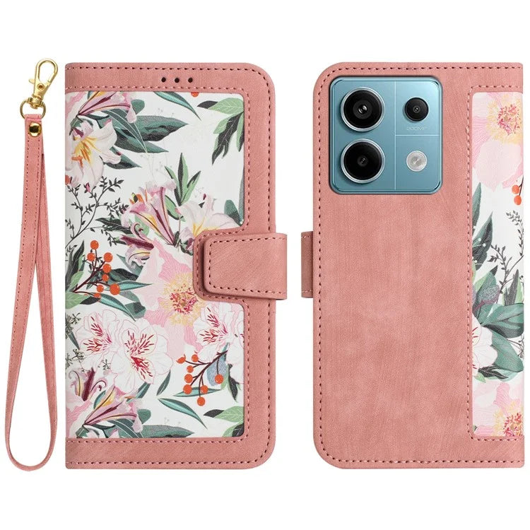 For Xiaomi Redmi Note 13 Pro 5G / Poco X6 5G Case Anti-Scratch PU Leather Phone Shell with Card Holder
