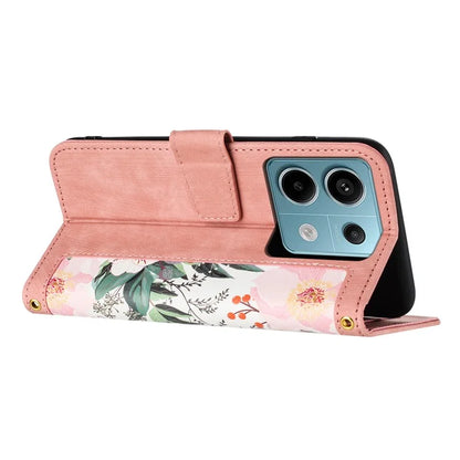 For Xiaomi Redmi Note 13 Pro 5G / Poco X6 5G Case Anti-Scratch PU Leather Phone Shell with Card Holder