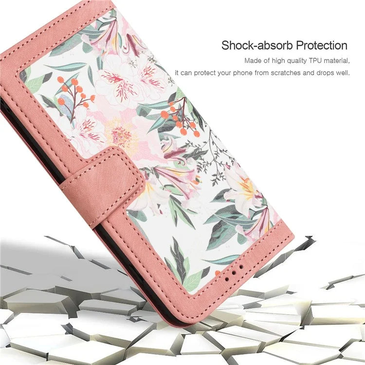 For Xiaomi Redmi Note 13 Pro 5G / Poco X6 5G Case Anti-Scratch PU Leather Phone Shell with Card Holder