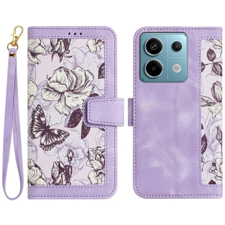 For Xiaomi Redmi Note 13 Pro 5G / Poco X6 5G Case Anti-Scratch PU Leather Phone Shell with Card Holder