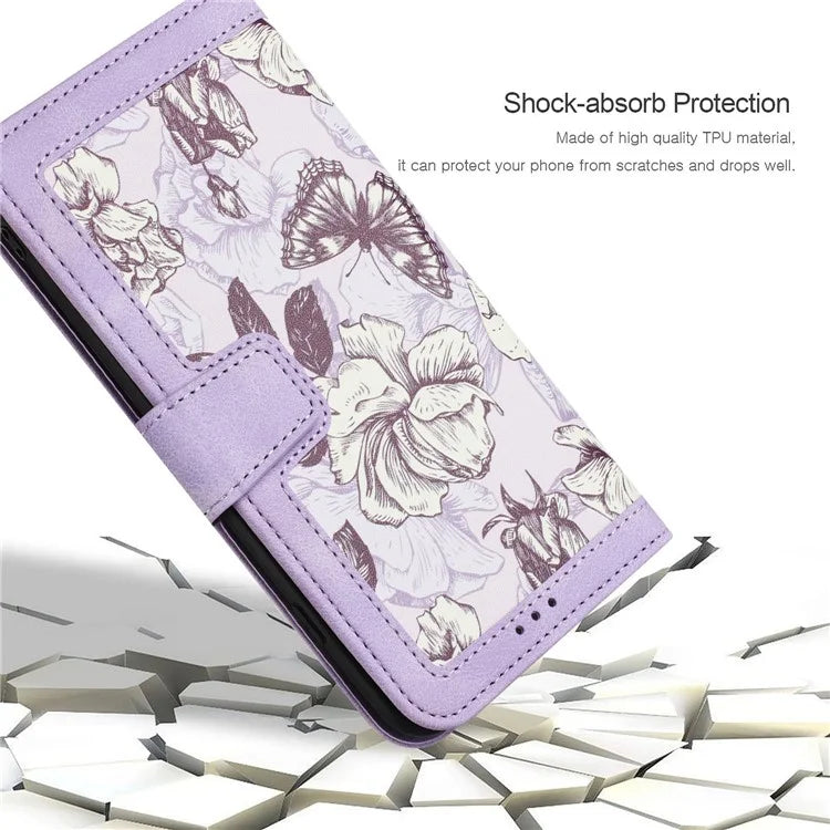 For Xiaomi Redmi Note 13 Pro 5G / Poco X6 5G Case Anti-Scratch PU Leather Phone Shell with Card Holder