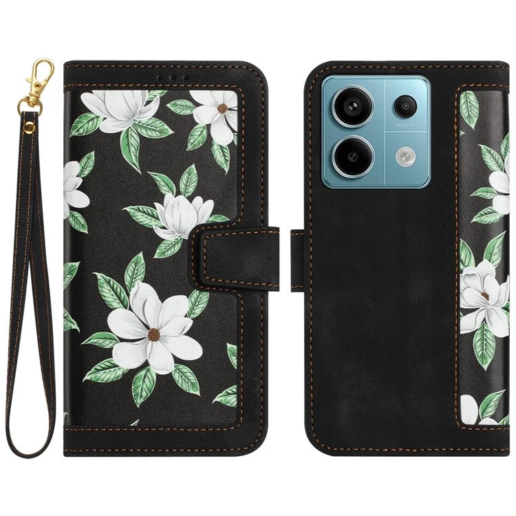 For Xiaomi Redmi Note 13 Pro 5G / Poco X6 5G Case Anti-Scratch PU Leather Phone Shell with Card Holder
