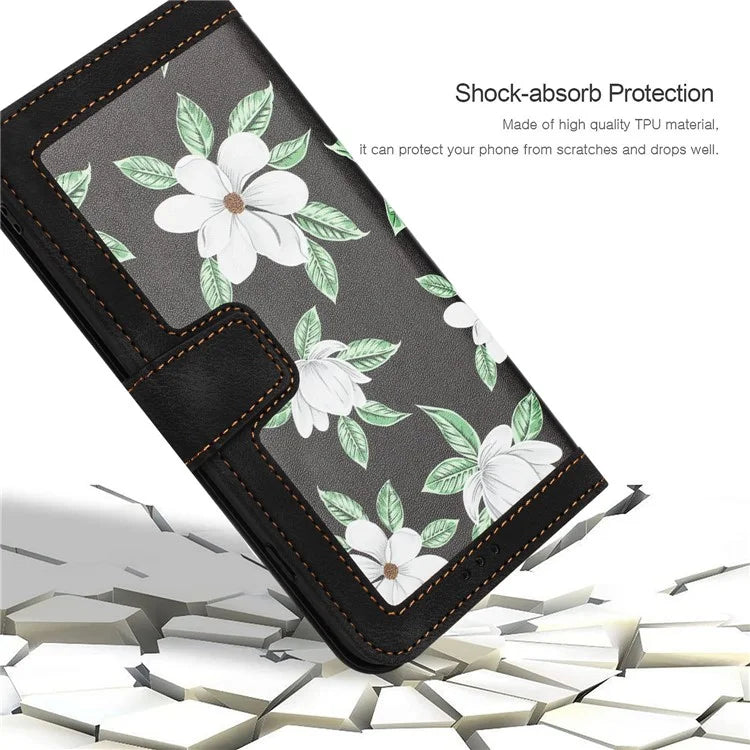 For Xiaomi Redmi Note 13 Pro 5G / Poco X6 5G Case Anti-Scratch PU Leather Phone Shell with Card Holder