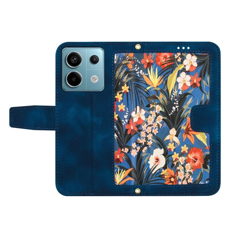 For Xiaomi Redmi Note 13 Pro 5G / Poco X6 5G Case Anti-Scratch PU Leather Phone Shell with Card Holder