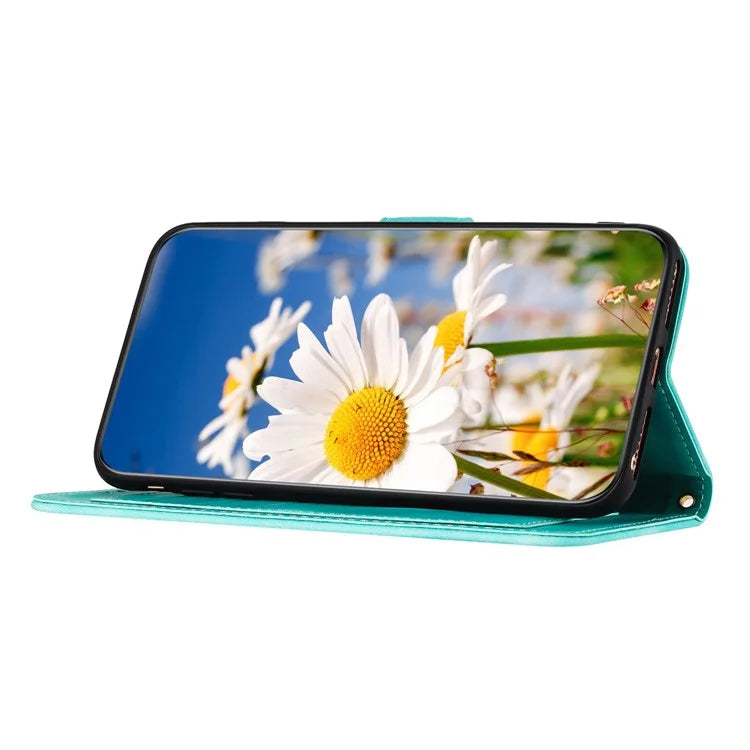 For Xiaomi Redmi Note 13 Pro+ 5G Case PU Leather Flower Pattern Wallet Style Flip Phone Cover