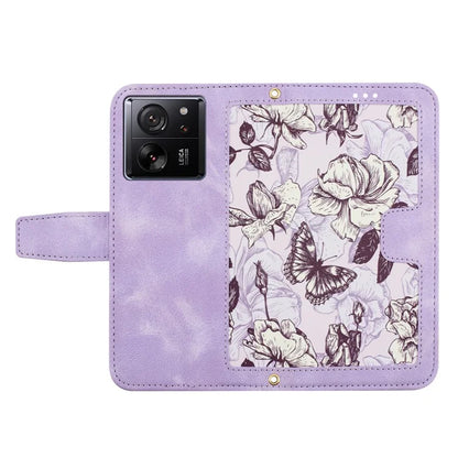 For Xiaomi 13T / 13T Pro Case with Card Slots Pattern Printed Phone Leather Cover