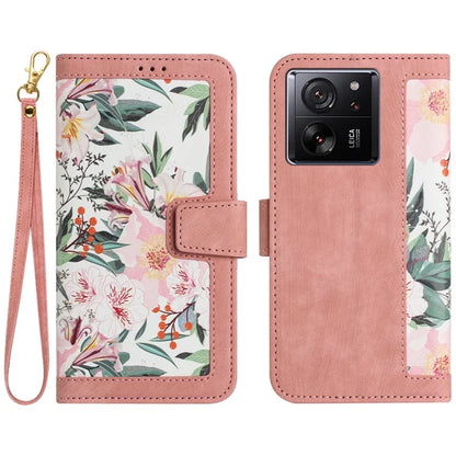 For Xiaomi 13T / 13T Pro Case with Card Slots Pattern Printed Phone Leather Cover