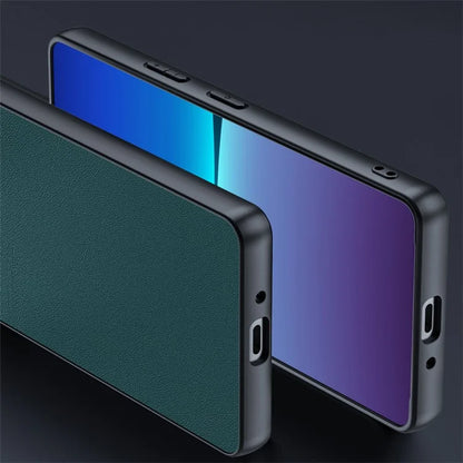 For Sony Xperia 10 VI Case Slim PU Leather+ PC Shockproof Protective Phone Cover