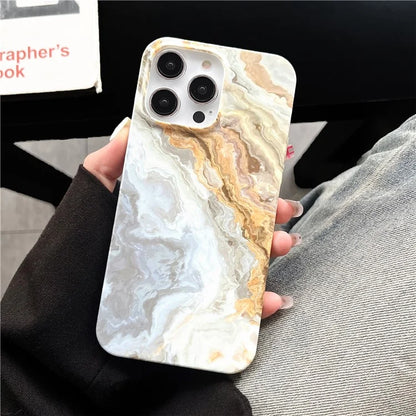 ARU For iPhone 13 Pro Case Water Transfer Printing Marble Pattern TPU Soft Phone Cover