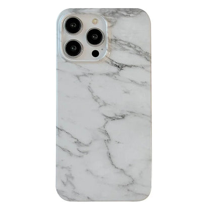 ARU For iPhone 15 Pro Max Marble Pattern Case Water Transfer Printing TPU Phone Cover