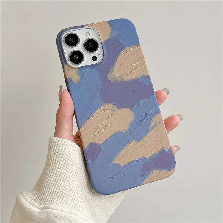 ARU For iPhone 14 Pro TPU Cover Water Transfer Printing Phone Protective Shell
