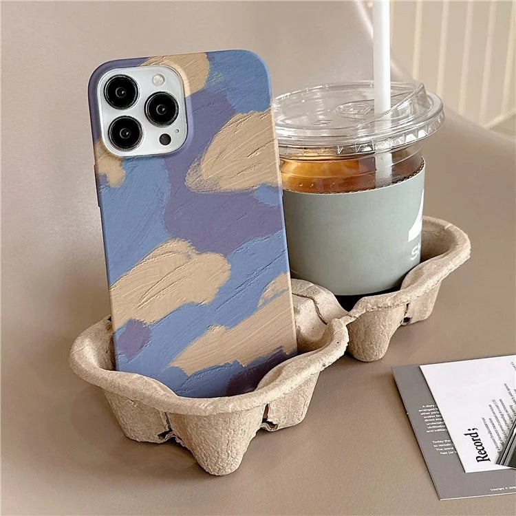 ARU For iPhone 14 Pro TPU Cover Water Transfer Printing Phone Protective Shell