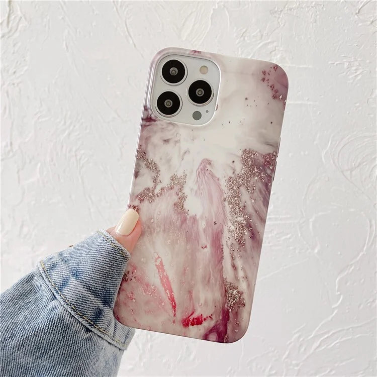 ARU For iPhone 14 Pro TPU Cover Water Transfer Printing Phone Protective Shell