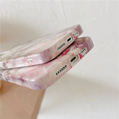 ARU For iPhone 14 Pro TPU Cover Water Transfer Printing Phone Protective Shell