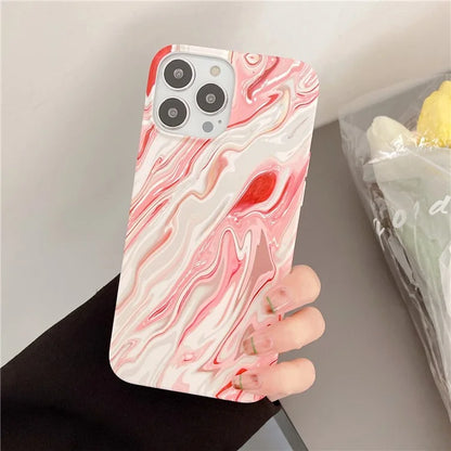 ARU For iPhone 14 Pro TPU Cover Water Transfer Printing Phone Protective Shell