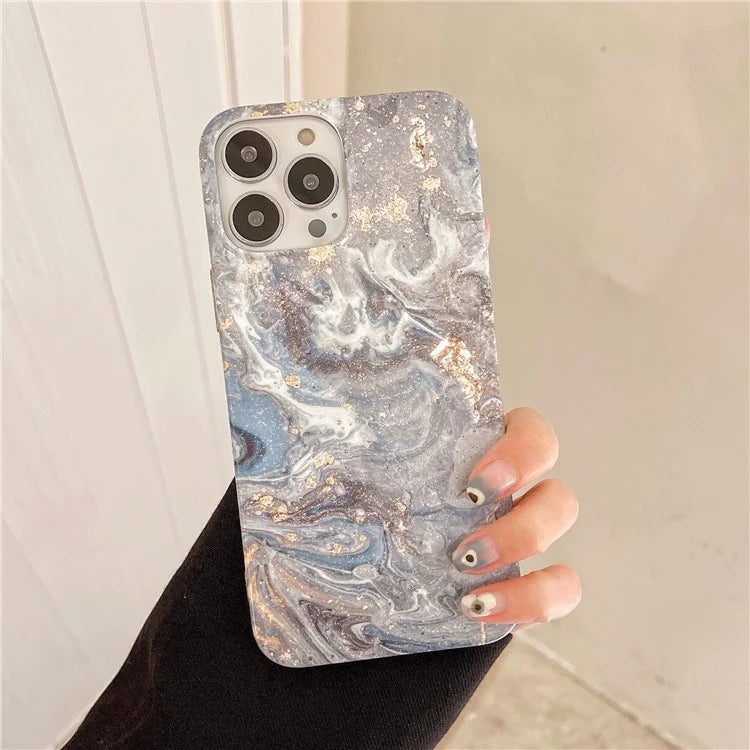 ARU For iPhone 13 Pro Max Cell Phone Cases Water Transfer Printing TPU Soft Back Cover