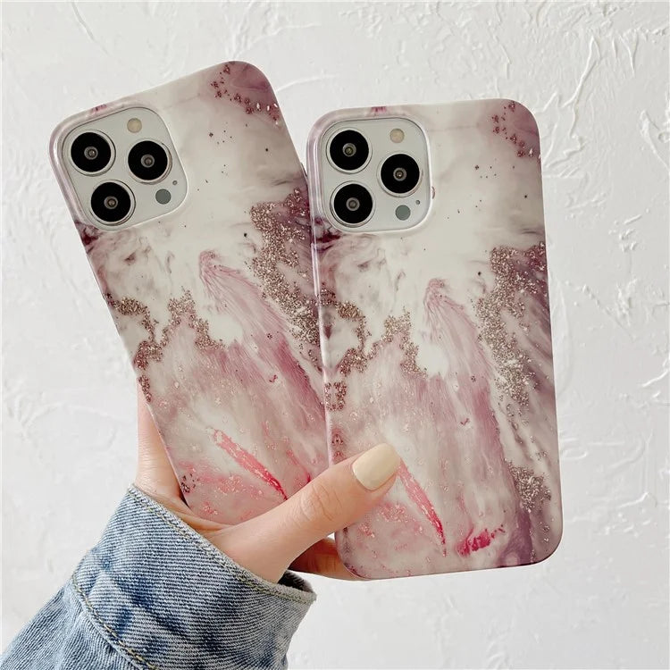 ARU For iPhone 13 Pro Max Cell Phone Cases Water Transfer Printing TPU Soft Back Cover