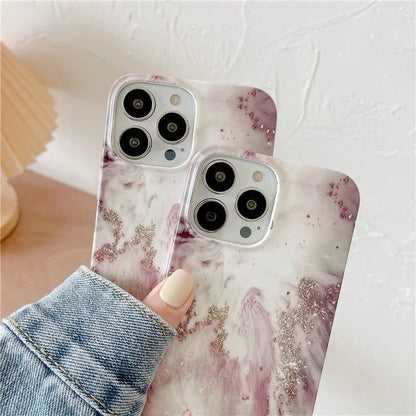ARU For iPhone 13 Pro Max Cell Phone Cases Water Transfer Printing TPU Soft Back Cover