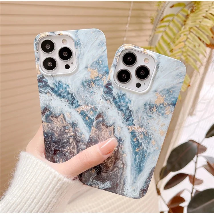 ARU For iPhone 13 Pro Max Cell Phone Cases Water Transfer Printing TPU Soft Back Cover