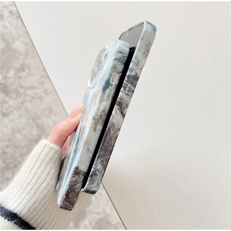 ARU For iPhone 13 Pro Max Cell Phone Cases Water Transfer Printing TPU Soft Back Cover