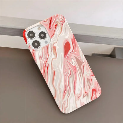 ARU For iPhone 13 Pro Max Cell Phone Cases Water Transfer Printing TPU Soft Back Cover