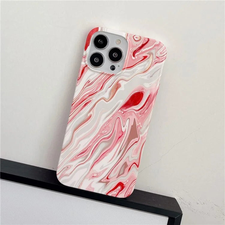 ARU For iPhone 13 Pro Max Cell Phone Cases Water Transfer Printing TPU Soft Back Cover