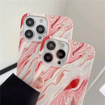 ARU For iPhone 13 Pro Max Cell Phone Cases Water Transfer Printing TPU Soft Back Cover