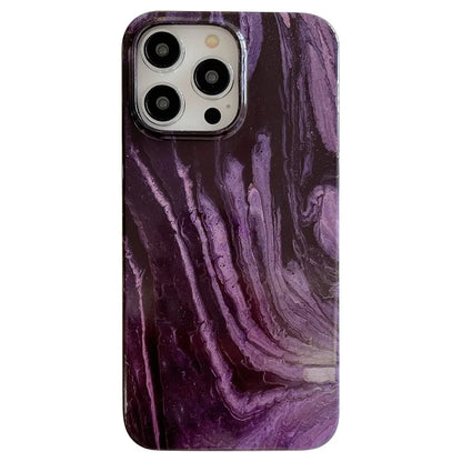 ARU For iPhone 13 Pro 6.1 inch Case Water Transfer Printing TPU Protection Phone Cover