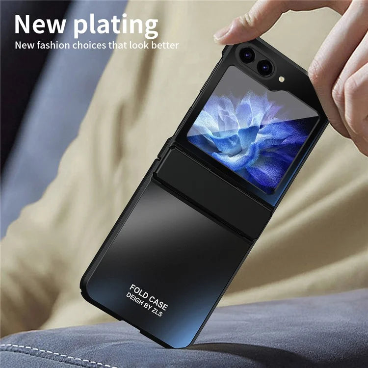 For Samsung Galaxy Z Flip6 5G Case Electroplating PC Hard Phone Cover