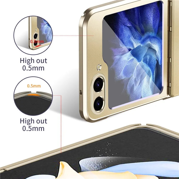 For Samsung Galaxy Z Flip6 5G Case Electroplating PC Hard Phone Cover