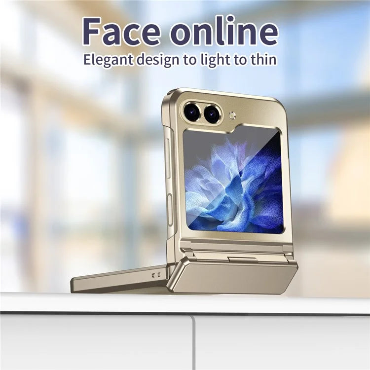 For Samsung Galaxy Z Flip6 5G Case Electroplating PC Hard Phone Cover