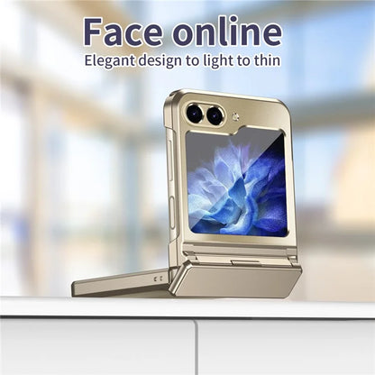 For Samsung Galaxy Z Flip6 5G Case Electroplating PC Hard Phone Cover