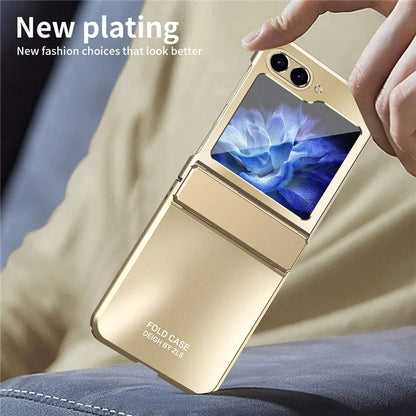 For Samsung Galaxy Z Flip6 5G Case Electroplating PC Hard Phone Cover