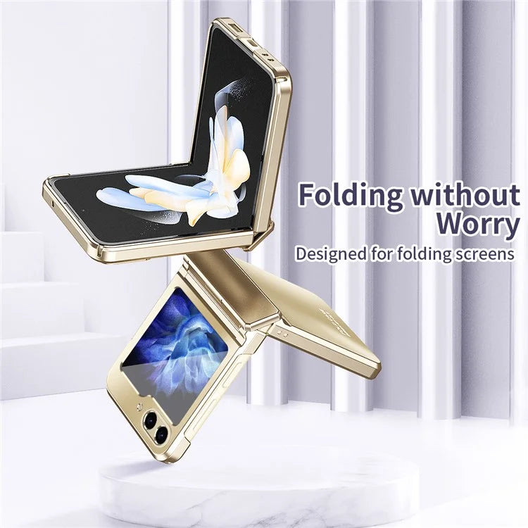 For Samsung Galaxy Z Flip6 5G Case Electroplating PC Hard Phone Cover