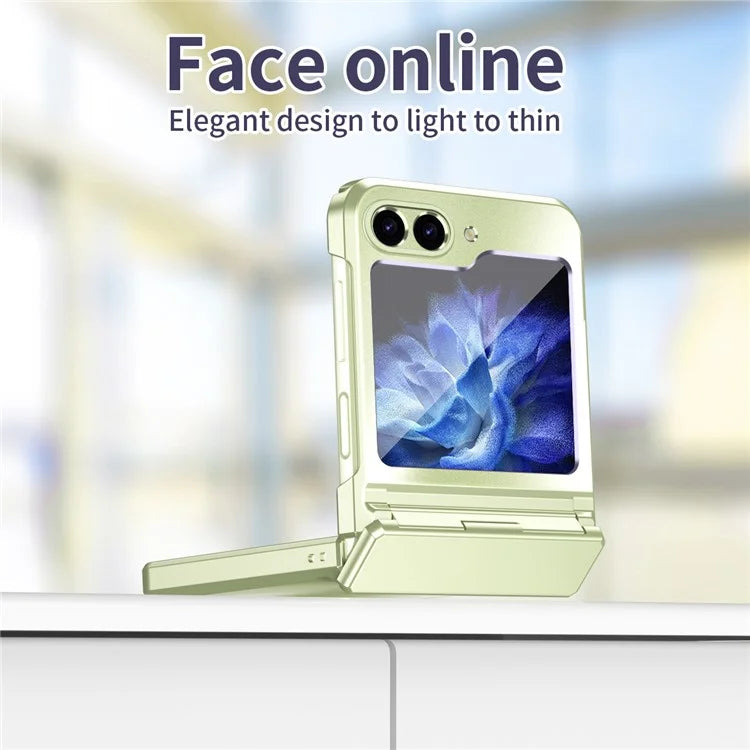 For Samsung Galaxy Z Flip6 5G Case Electroplating PC Hard Phone Cover