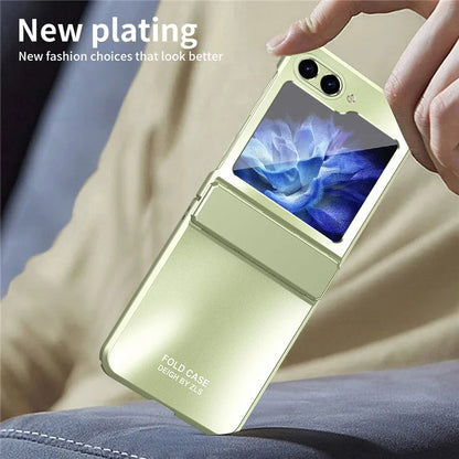 For Samsung Galaxy Z Flip6 5G Case Electroplating PC Hard Phone Cover